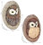 Sunnydaze Winifred and Wesley the Owls Resin Tree Hugger Decorations - 9 in