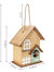 Sunnydaze Wooden Country Cottage Hanging Birdhouse - 9.25 in - Rustic