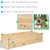 Sunnydaze Wooden Fir Square Raised Garden Bed - 24 x 48.25 in - Natural