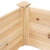 Sunnydaze Wooden Fir Square Raised Garden Bed - 24 x 48.25 in - Natural