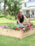 Sunnydaze Wooden Fir Square Raised Garden Bed - 48 in - Natural