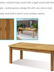 Teak Wooden Outdoor Patio Coffee Table
