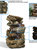 Tiered Rock and Log Tabletop Fountain Feature with Led Lights - 10.5"