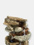 Tiered Rock and Log Tabletop Fountain Feature with Led Lights - 10.5"