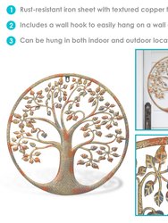 Tree Of Life Metal Indoor/Outdoor Hanging Wall Art - 19.5" H