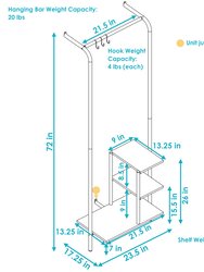 Wall-Mounted MDP 3-Shelf Storage Rack - 67"