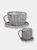 Willow Wicker Coffee Cup Indoor Planters - Gray