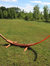 Wood Curved Hammock Stand w/ Hooks & Chains - 400-lb. Capacity - 12'