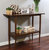 Wooden Console Sofa Table With Storage Shelf Modern Entry Table