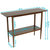 Wooden Console Sofa Table With Storage Shelf Modern Entry Table