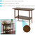 Wooden Console Sofa Table With Storage Shelf Modern Entry Table