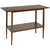 Wooden Console Sofa Table With Storage Shelf Modern Entry Table - Dark Brown