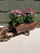 Wooden Decorative Wheelbarrow Garden Flower Planter