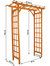 Wooden Garden Arbor Trellis Arch for Plants - Outdoor Archway - 78" H