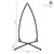 X-Stand for Hanging Hammock Chairs Black Powder-Coated Steel Frame