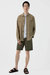 Cotton Linen Drawstring Short - Khaki - Khaki