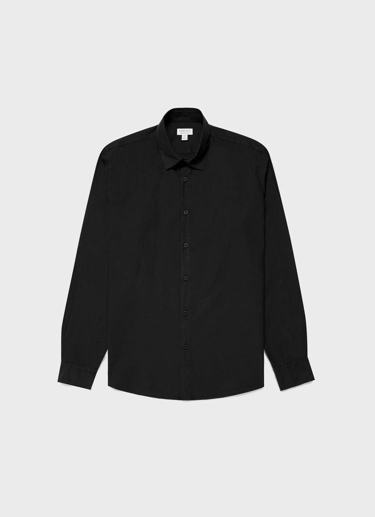 LS Lightweight Poplin Shirt - Black