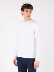 LS Riviera Crew Neck T-Shirt - White