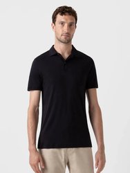 Sea Island Short Sleeve Polo Shirt - Black
