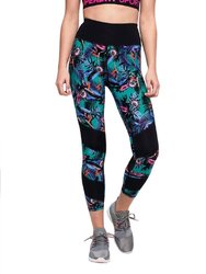 Active Mesh 7/8 Legging - Lucy Tropical Print