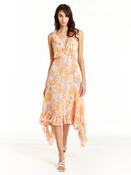 Sunset Midi Dress - Sunset Floral