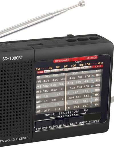 Supersonic Portable AM/FM Radio - Black product