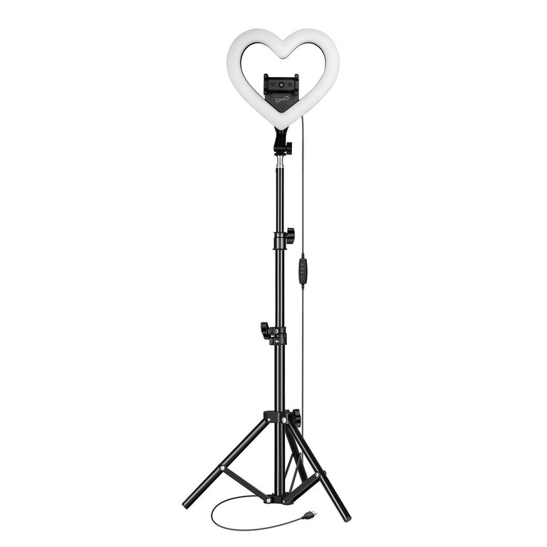 Pro Live Stream 10" Heart Shaped Selfie Ring Light (SC-2310SRH)