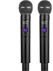 UHF Dual Flixed Microphone System with Dual Transmitters