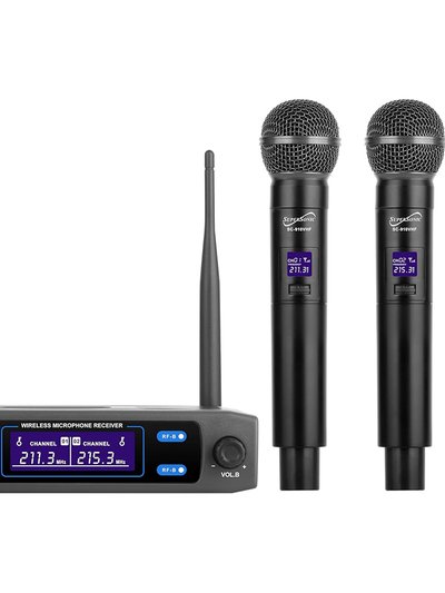Supersonic UHF Dual Flixed Microphone System with Dual Transmitters product