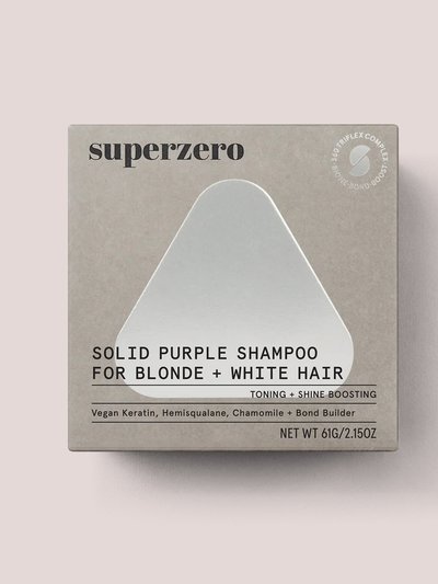 superzero Purple Shampoo Bar for Blonde, Highlighted, White Hair product
