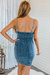 Amari Acid Wash Bodycon Mini Denim Dress