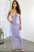 Angelina bodycon Maxi Dress - Lavender