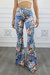 Floral Print Bell Bottom Pants