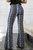 Paisley Floral Print Bell Bottoms With Front Tie