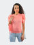 Puff Those Sleeves Top With Face Mask - Pink