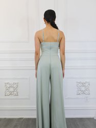 Trendy Solid Cami Wide Jumpsuit