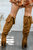 Unmatchable Pointy Slouchy Knee And Thigh High Boots Tan