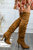 Unmatchable Pointy Slouchy Knee And Thigh High Boots Tan