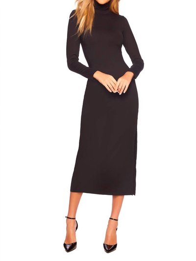 Susana Monaco Long Sleeve Turtleneck Slit Dress product