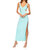 Side Open Tank With Slit Dress - Mint Creme