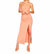 Side Slit Maxi Dress - Bright Coral