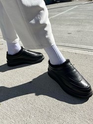 Back In Stock Shearling Clog Sneaker - Black