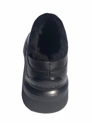 Back In Stock Shearling Clog Sneaker - Black