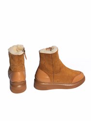 Back In Stock Shearling Sneaker Boot - Russet - Russet