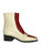 Bitone Welt Sole Boot - Cream/Red - Cream/Red