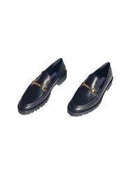 Lug Sole Loafer - Black