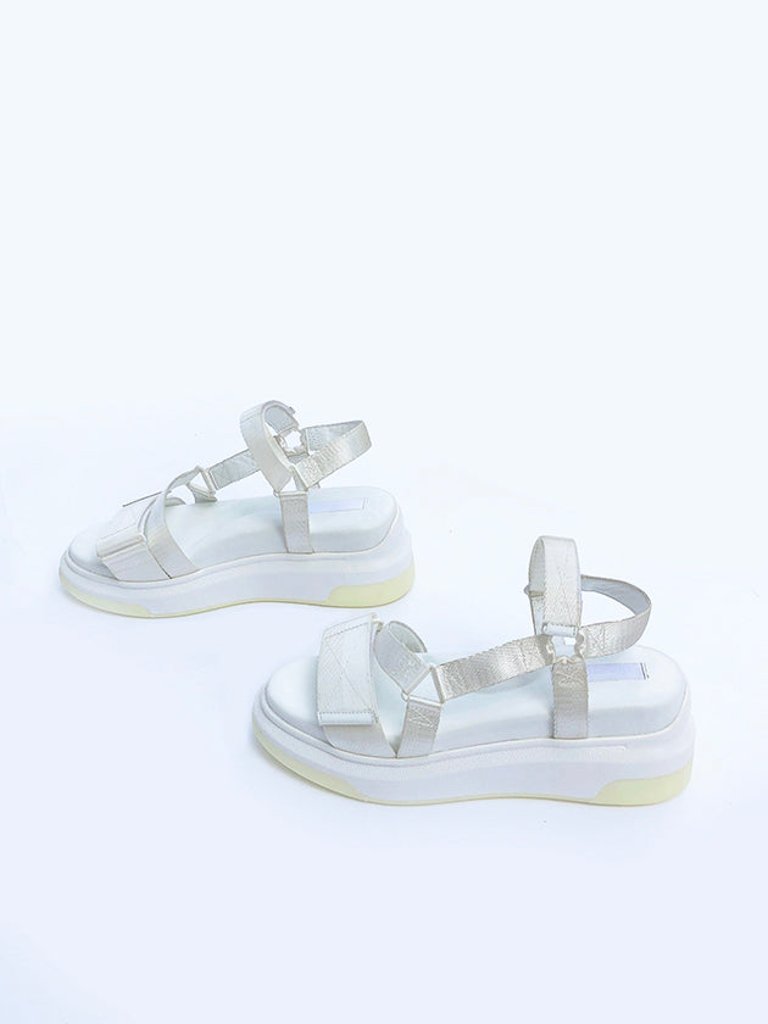 Velcro Sandal - White