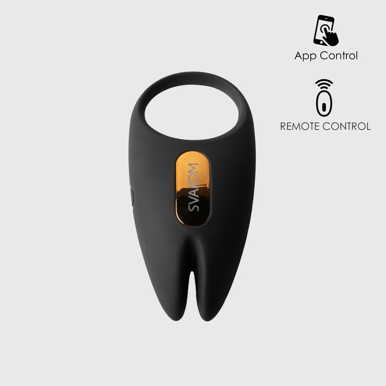 Winni 2 Penis Ring with App Control - Black