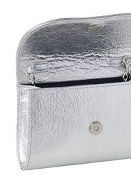 Didi Clutch Mini - SIlver Pinatex 