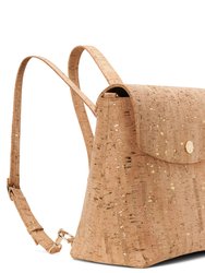 Gemma Backpack Purse - Gold Cork